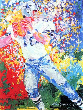 Leroy Neiman Roger Staubach